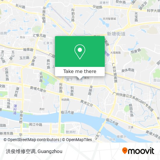洪俊维修空调 map