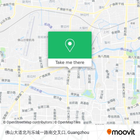 佛山大道北与乐城一路南交叉口 map
