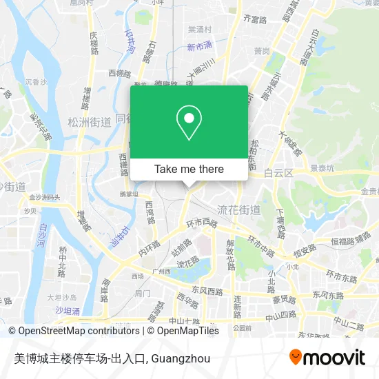 美博城主楼停车场-出入口 map