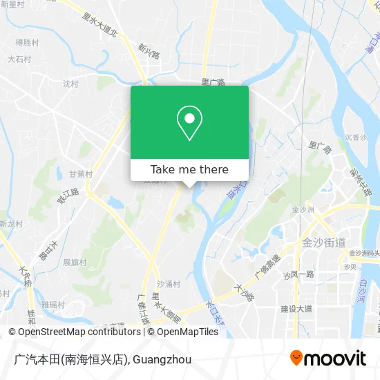 广汽本田(南海恒兴店) map