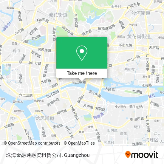 珠海金融通融资租赁公司 map