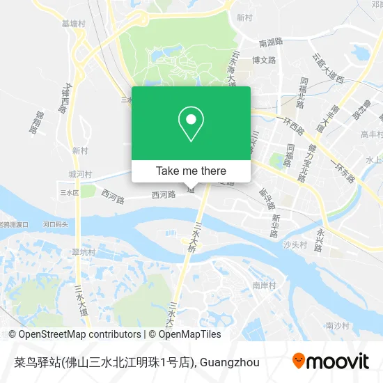 菜鸟驿站(佛山三水北江明珠1号店) map