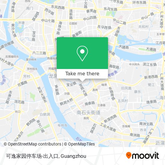 可逸家园停车场-出入口 map