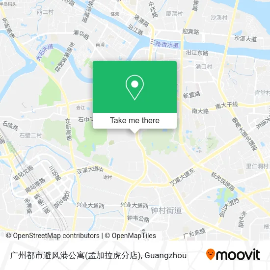 广州都市避风港公寓(孟加拉虎分店) map