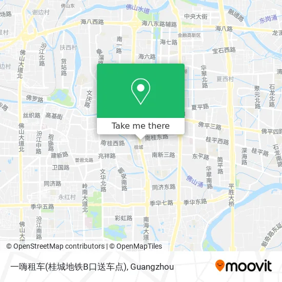 一嗨租车(桂城地铁B口送车点) map