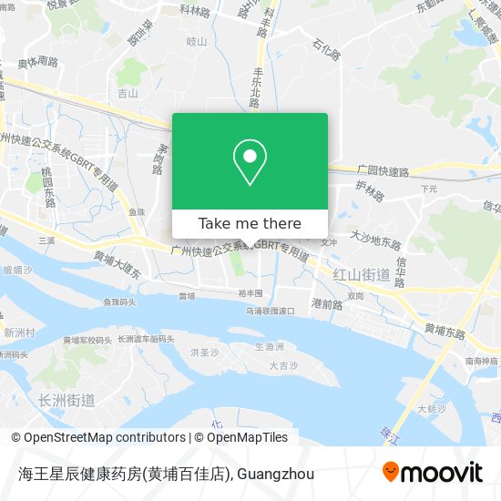 海王星辰健康药房(黄埔百佳店) map