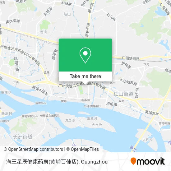 海王星辰健康药房(黄埔百佳店) map