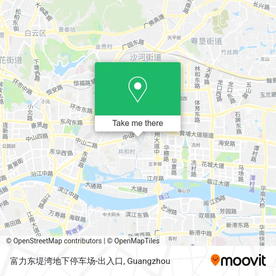 富力东堤湾地下停车场-出入口 map