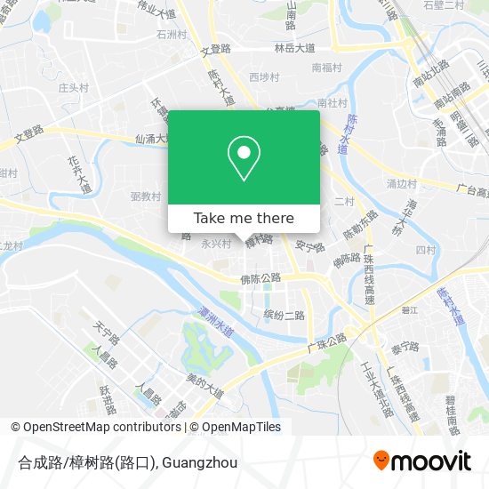 合成路/樟树路(路口) map