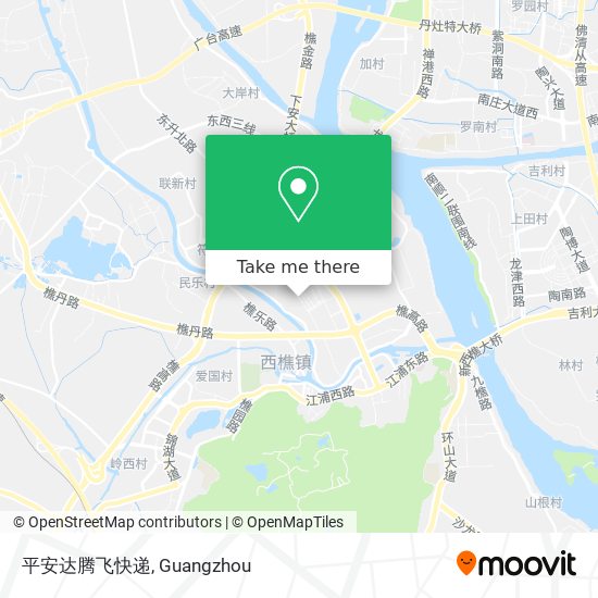 平安达腾飞快递 map