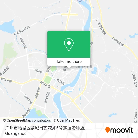 广州市增城区荔城街莲花路5号赫拉婚纱店 map