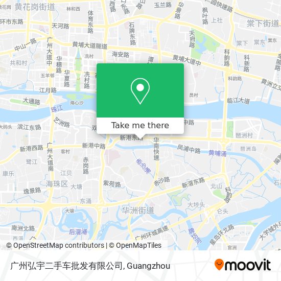 广州弘宇二手车批发有限公司 map