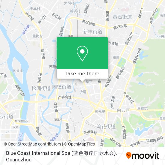 Blue Coast International Spa (蓝色海岸国际水会) map