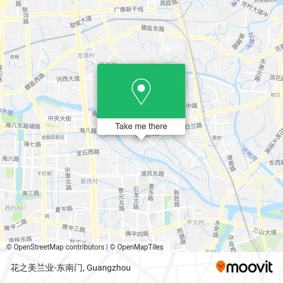 花之美兰业-东南门 map