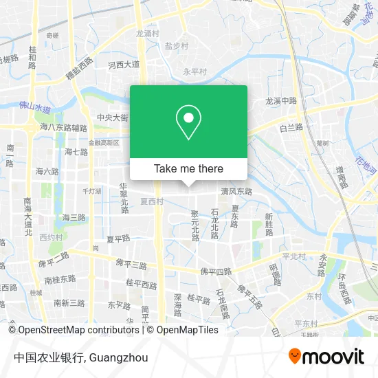 中国农业银行 map