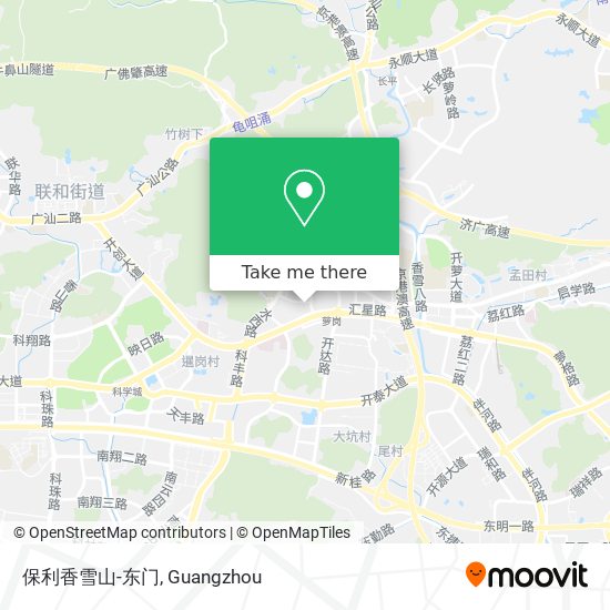 保利香雪山-东门 map