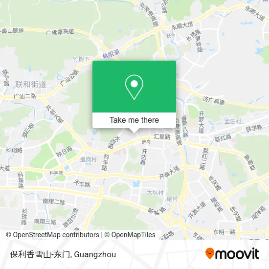 保利香雪山-东门 map