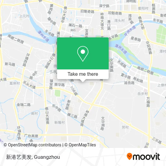 新港艺美发 map