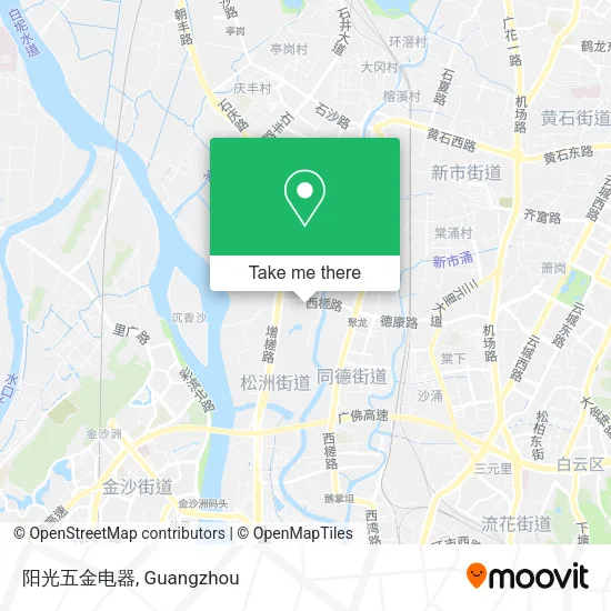 阳光五金电器 map