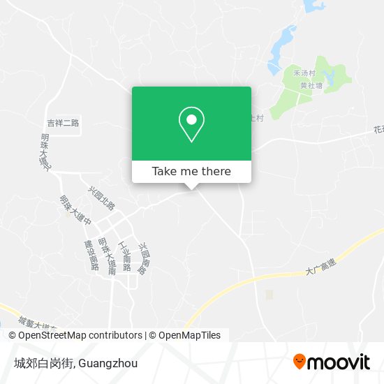 城郊白岗街 map