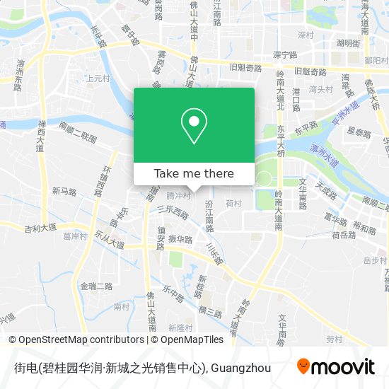 街电(碧桂园华润·新城之光销售中心) map