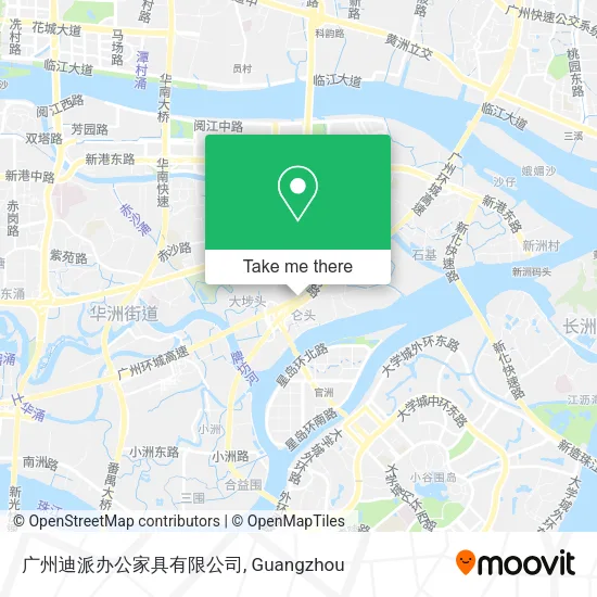 广州迪派办公家具有限公司 map