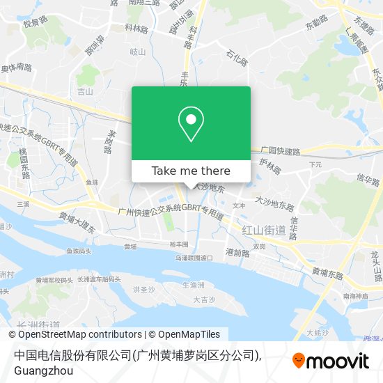 中国电信股份有限公司(广州黄埔萝岗区分公司) map