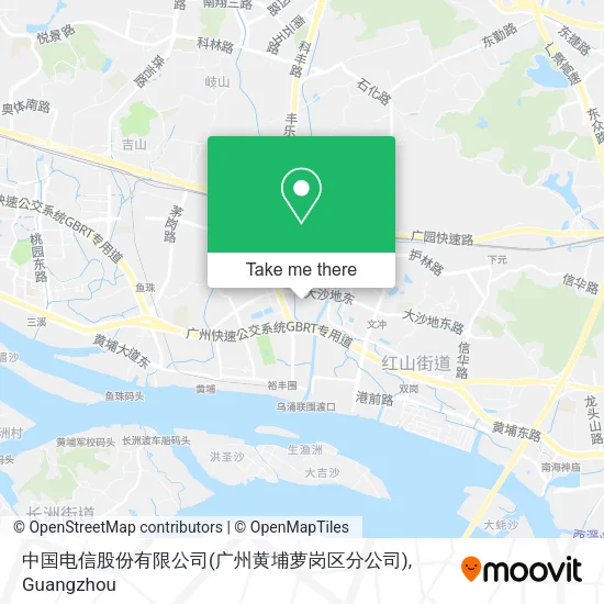 中国电信股份有限公司(广州黄埔萝岗区分公司) map