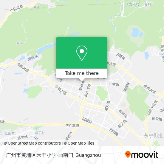 广州市黄埔区禾丰小学-西南门 map