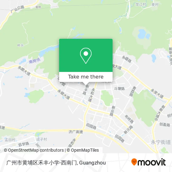 广州市黄埔区禾丰小学-西南门 map