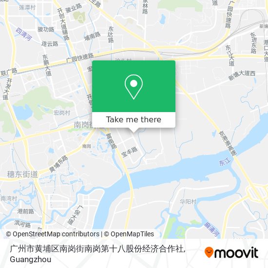 广州市黄埔区南岗街南岗第十八股份经济合作社 map