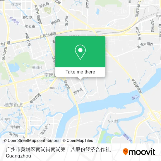 广州市黄埔区南岗街南岗第十八股份经济合作社 map
