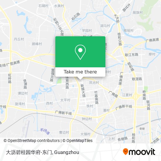大沥碧桂园华府-东门 map