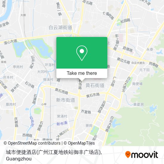 城市便捷酒店(广州江夏地铁站御丰广场店) map