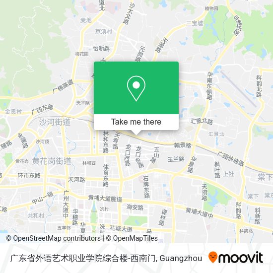 广东省外语艺术职业学院综合楼-西南门 map