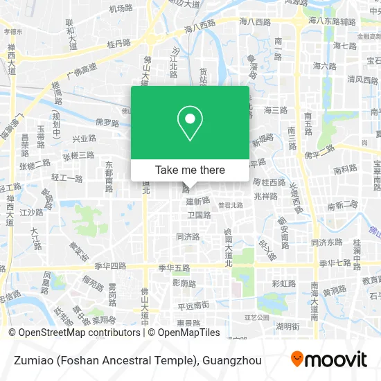 Zonchio Map How to Get to Zumiao (Foshan Ancestral Temple) in Chancheng District by ...