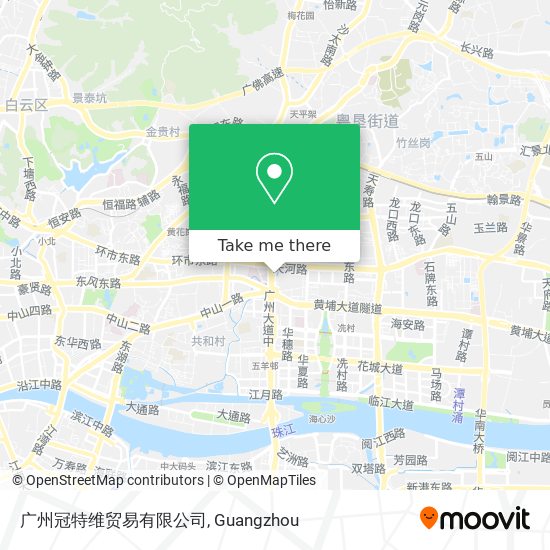 How To Get To 广州冠特维贸易有限公司in 天河南by Bus Or Metro
