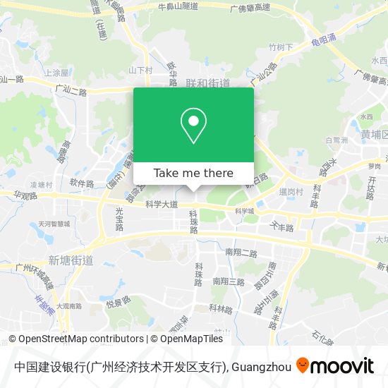中国建设银行(广州经济技术开发区支行) map
