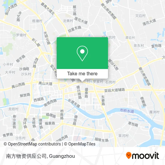 南方物资供应公司 map