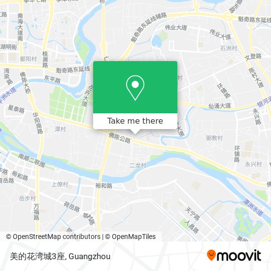 美的花湾城3座 map