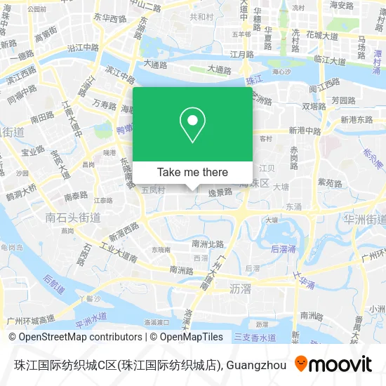 珠江国际纺织城C区(珠江国际纺织城店) map