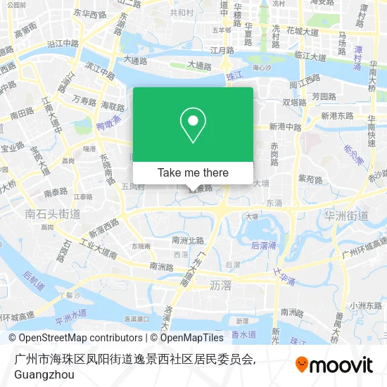 广州市海珠区凤阳街道逸景西社区居民委员会 map