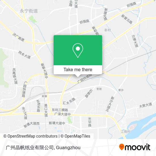 广州晶帆纸业有限公司 map