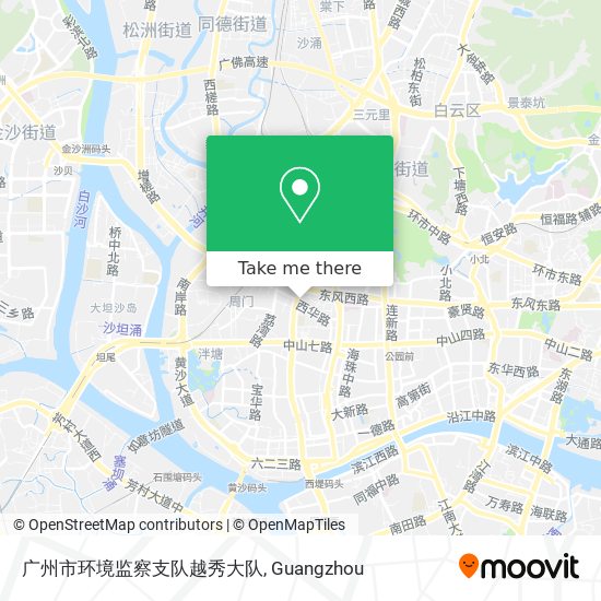 广州市环境监察支队越秀大队 map