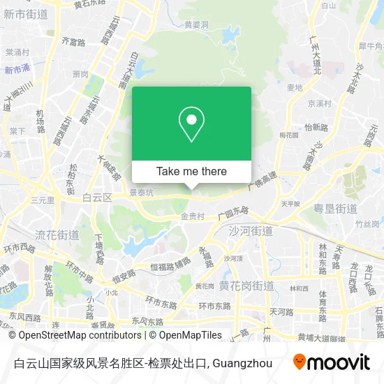 白云山国家级风景名胜区-检票处出口 map