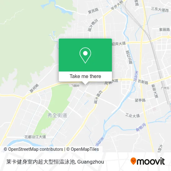 莱卡健身室内超大型恒温泳池 map