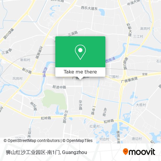 狮山红沙工业园区-南1门 map