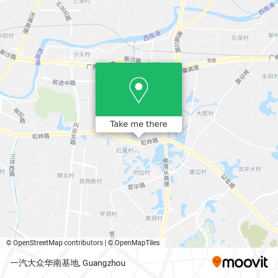 一汽大众华南基地 map
