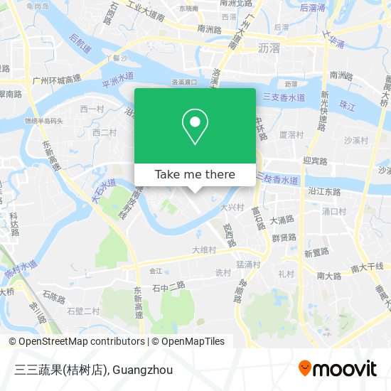 三三蔬果(桔树店) map