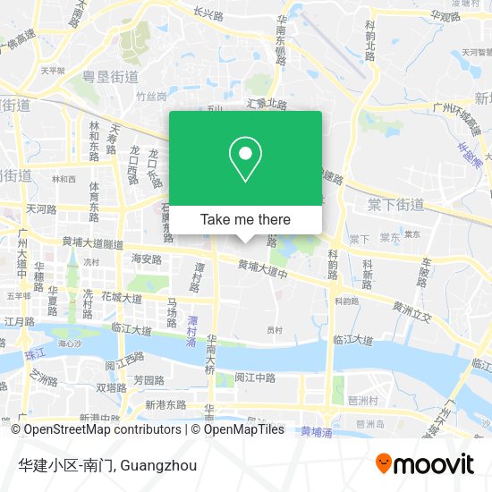 华建小区-南门 map